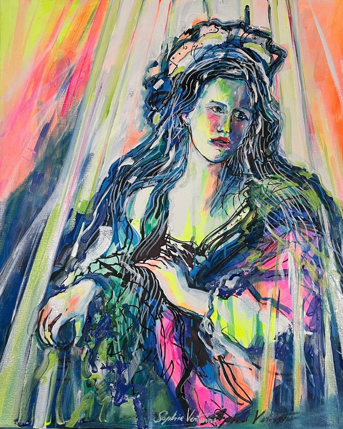 I’m excited to share my latest piece with you! This vibrant portrait explores th...