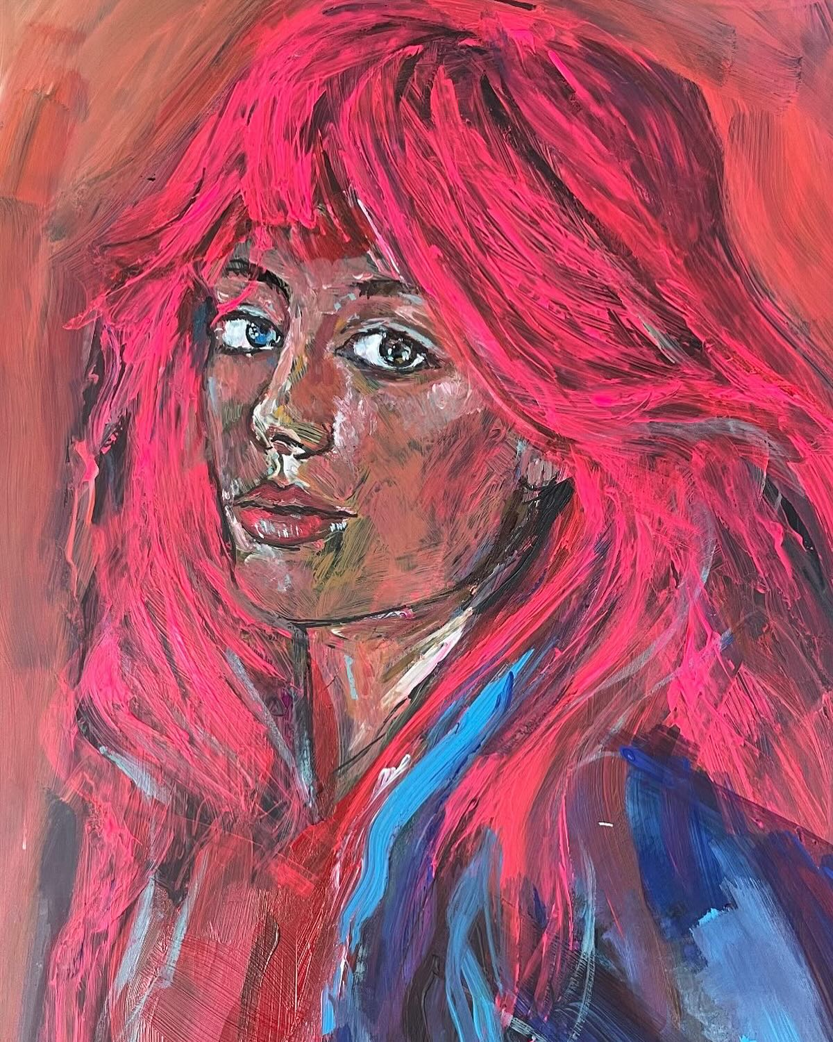 I’m excited to share my latest piece with you! This vibrant portrait explores th...