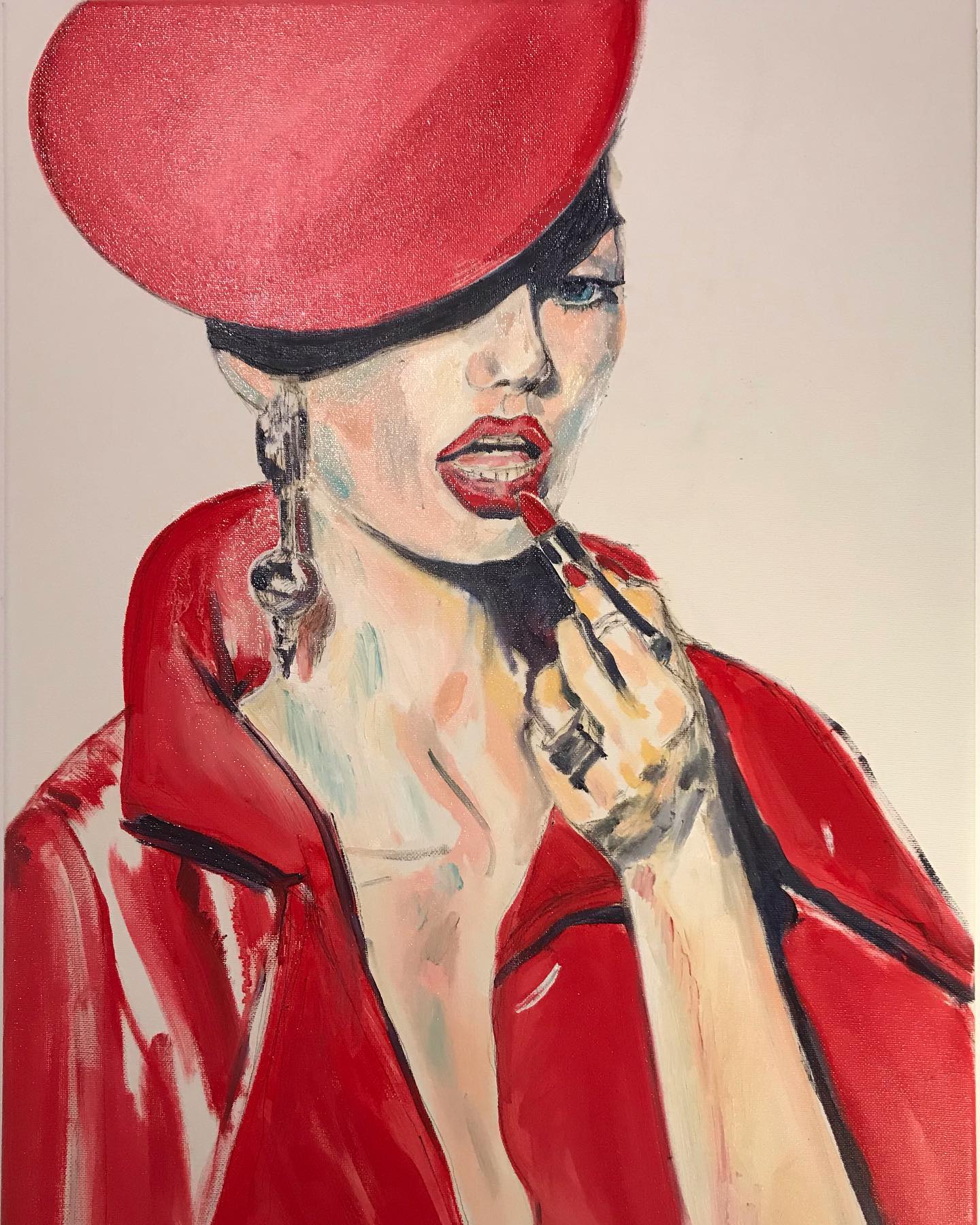 ‘Cadmium Red’ Oil on canvas 60cm x50cm
