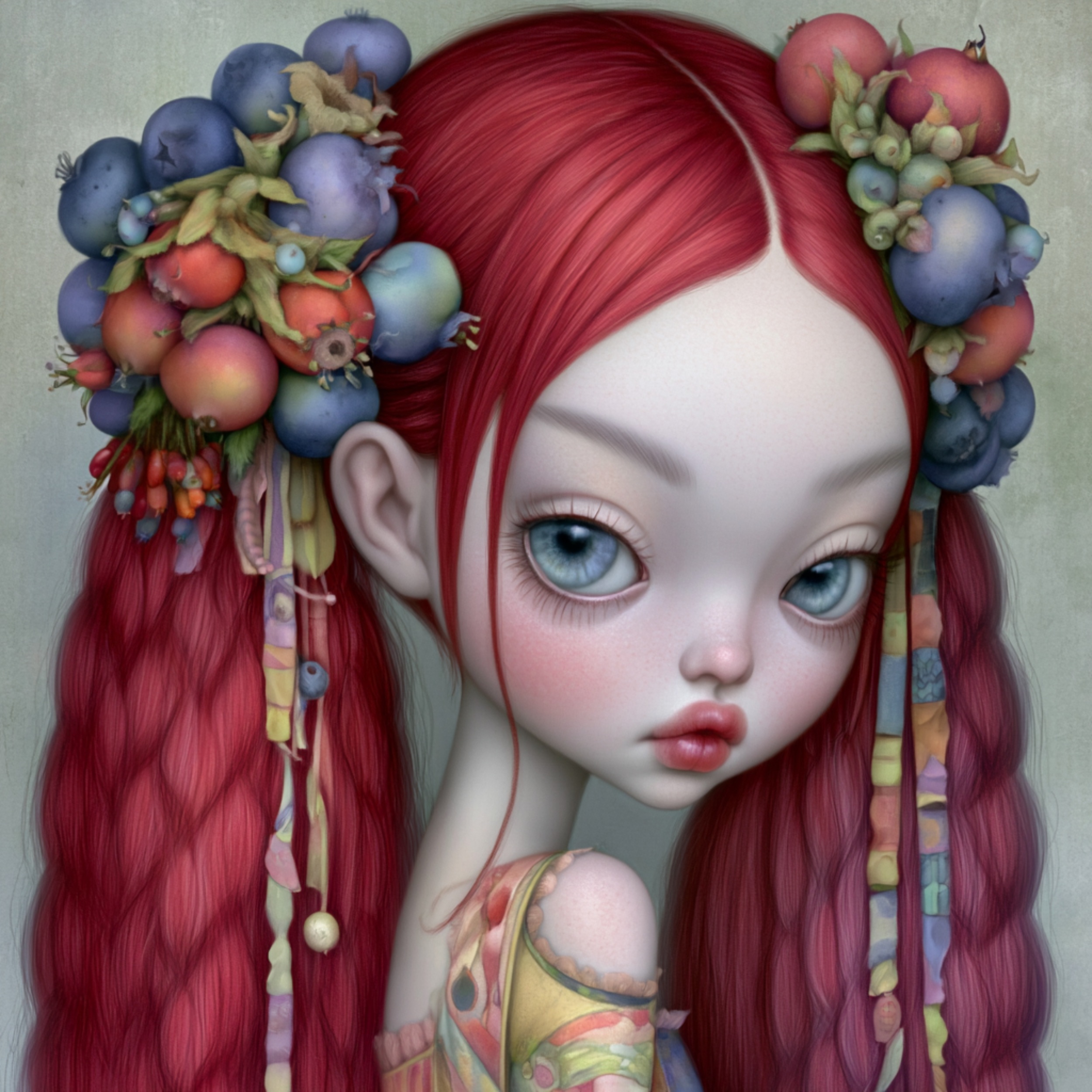 Visit our digital art ETSY store to view the other Summer Berry Girls in this co...