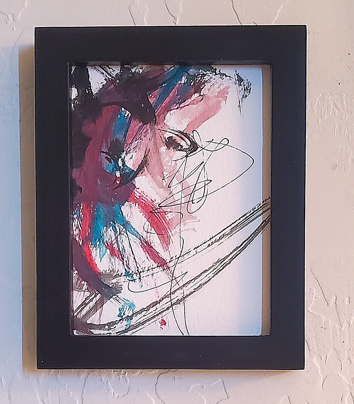 Winter is a small watercolor, just 3 by 4 inches, where I explored the interplay...