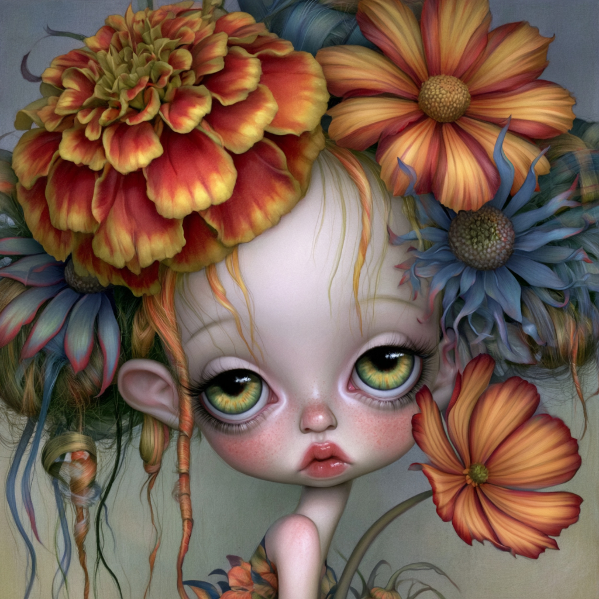 Digital artwork from the Birth Flower Girls collection: ETSY: The Best Therapy I...
