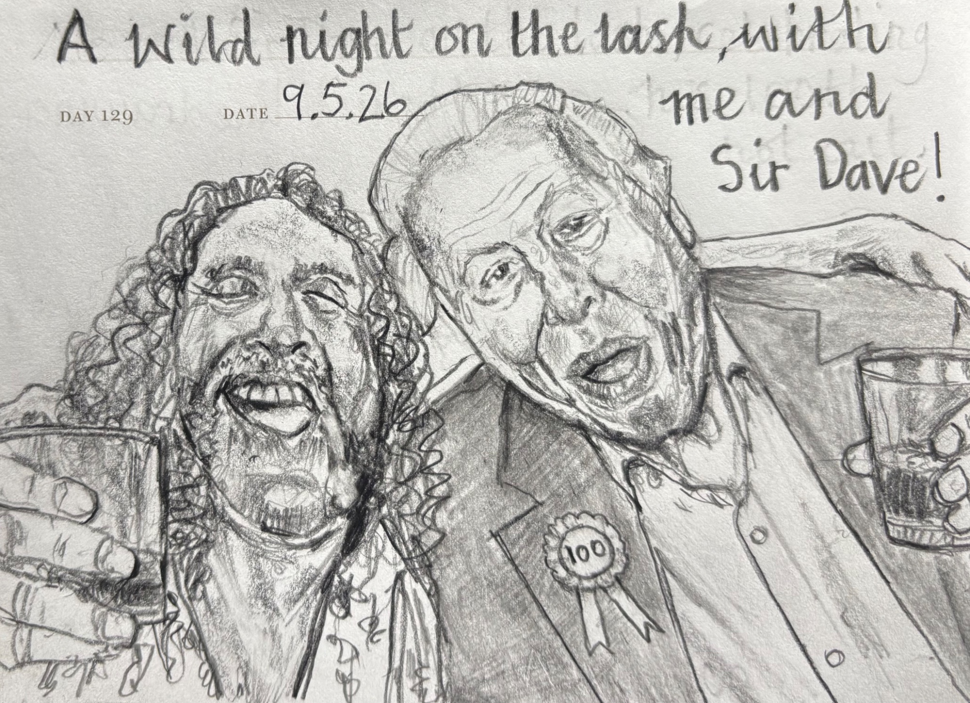 Night on the lash with Sir David