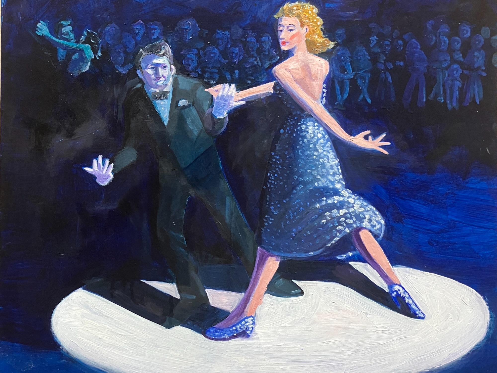 Quasimodo dances with the beautiful gipsy girl Esmeralda. In truth Quasi is defo...