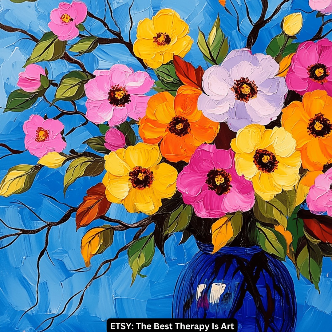 To go to this artwork in my ETSY store: The Best Therapy Is Art: pop the link be...