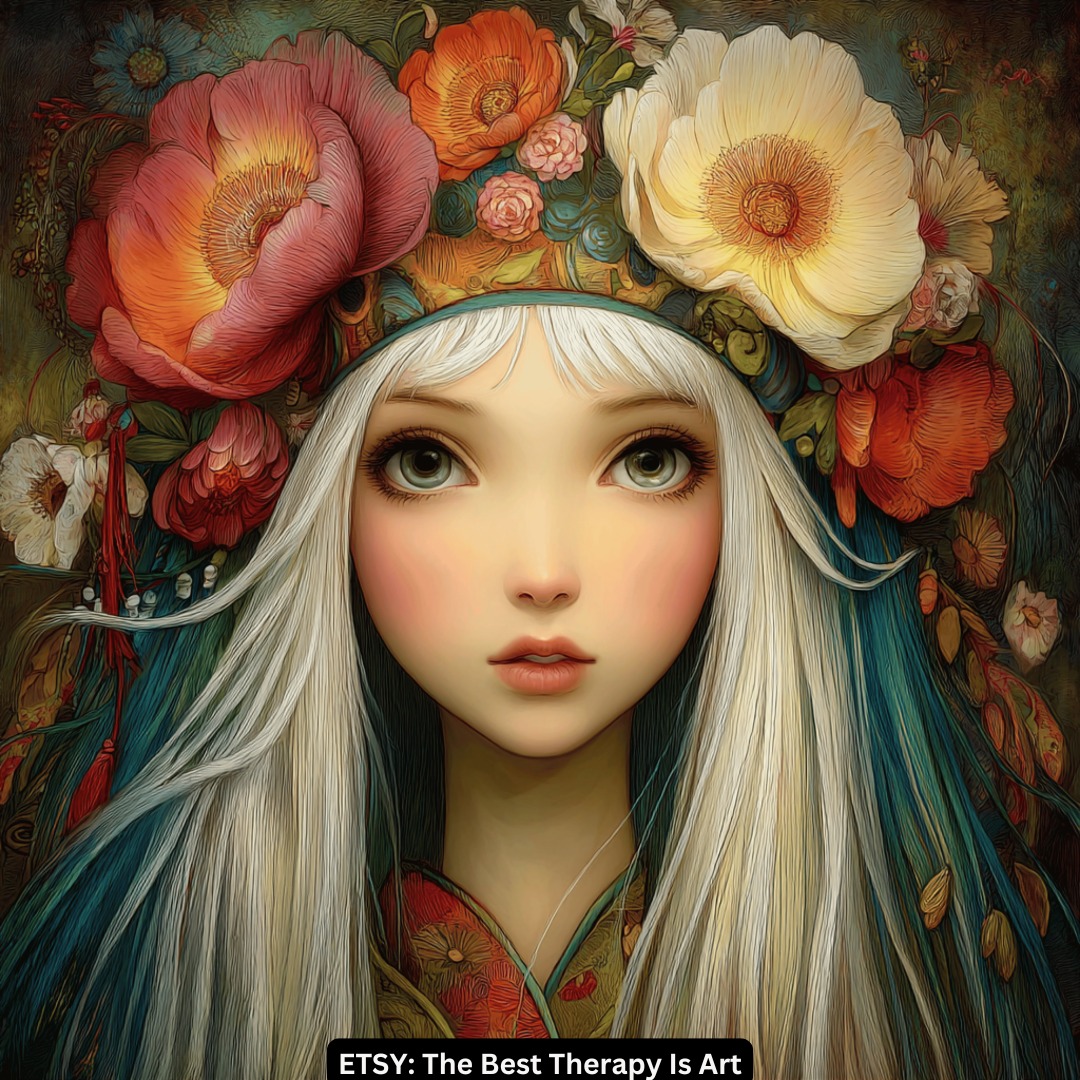 To go to this artwork in my ETSY store: The Best Therapy Is Art: pop the link be...