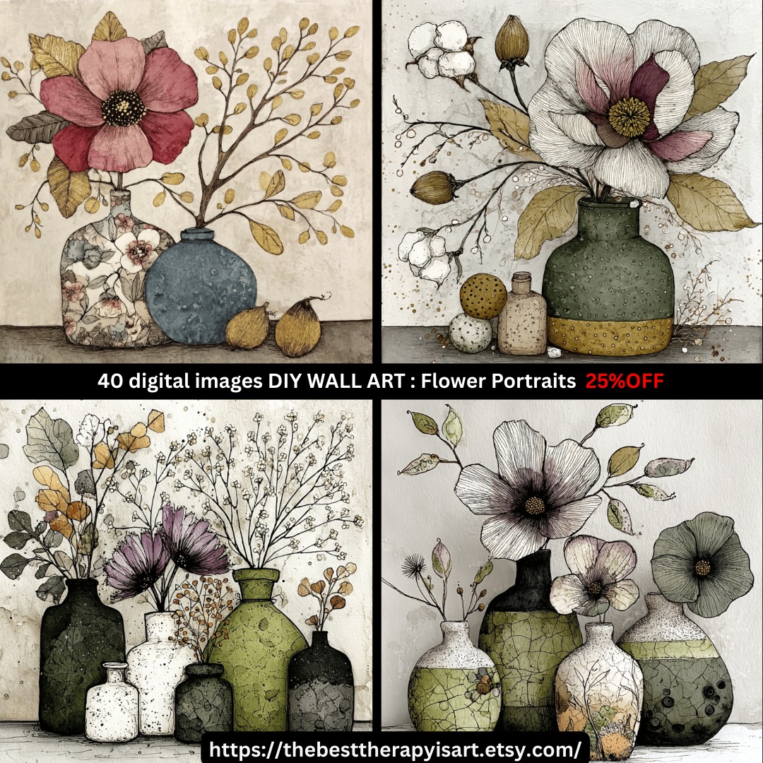 To go to this artwork in my ETSY store: The Best Therapy Is Art: pop the link be...