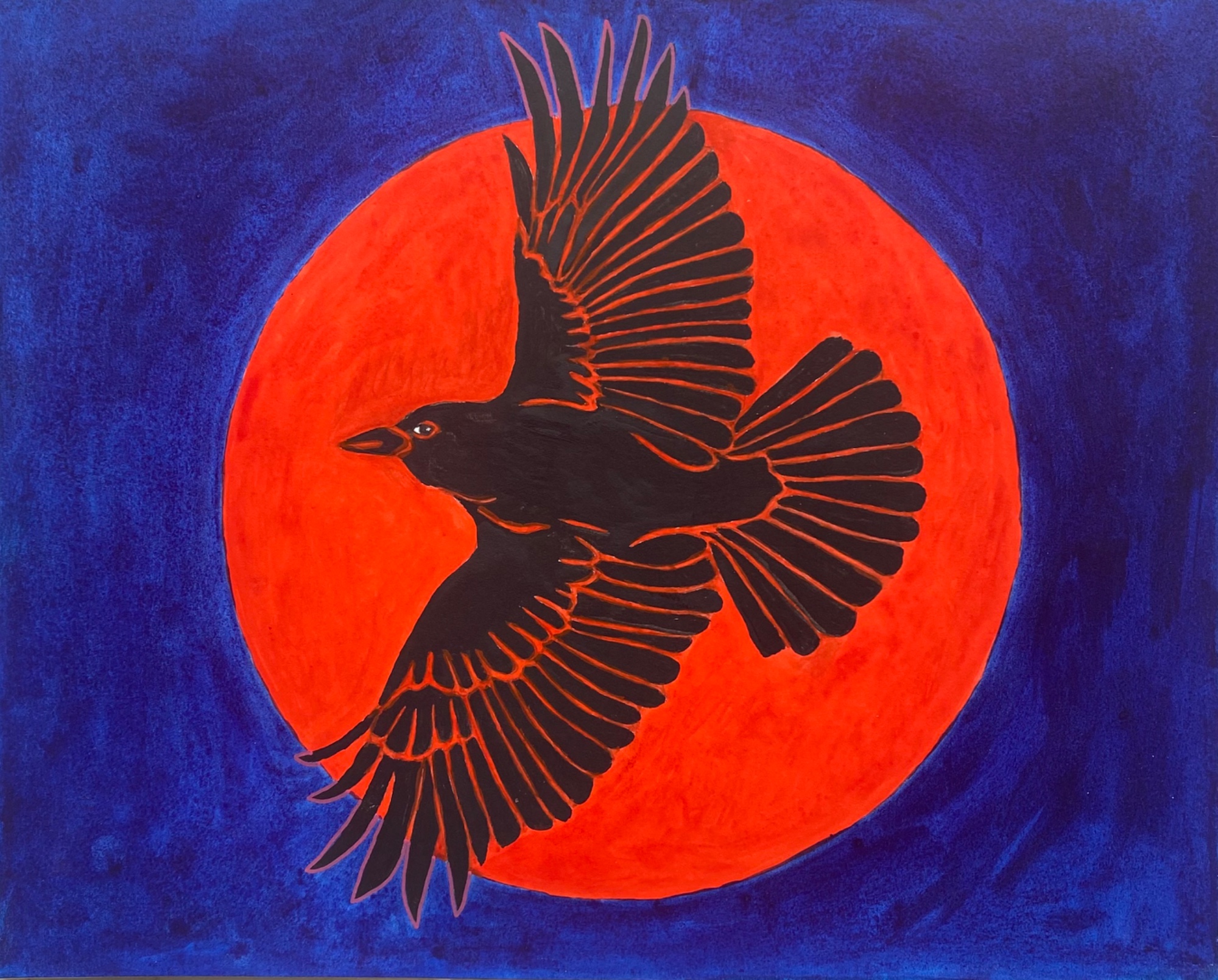 Red Moon Crow