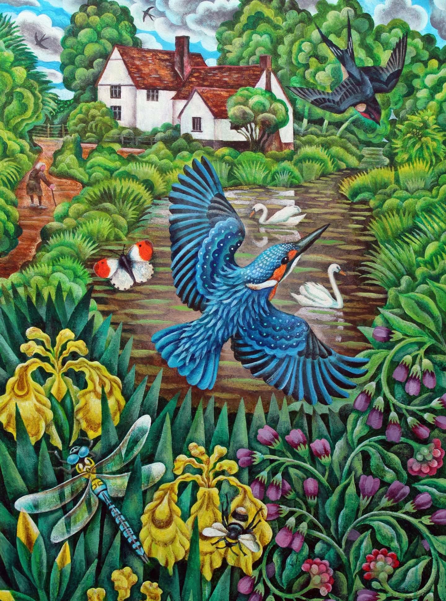 Willy Lotts Cottage, Flatford , Suffolk UK.
Original Acrylic on canvas availabl...