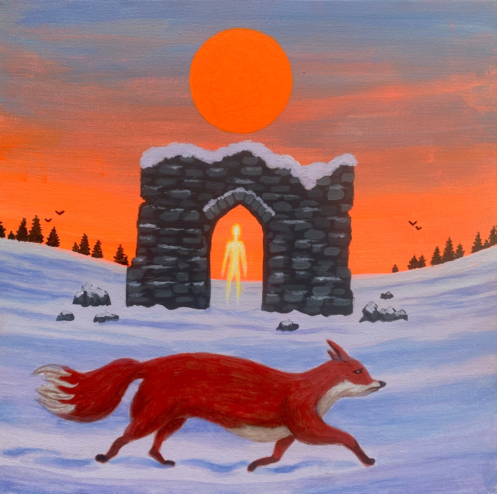 Acrylic painting on canvas
