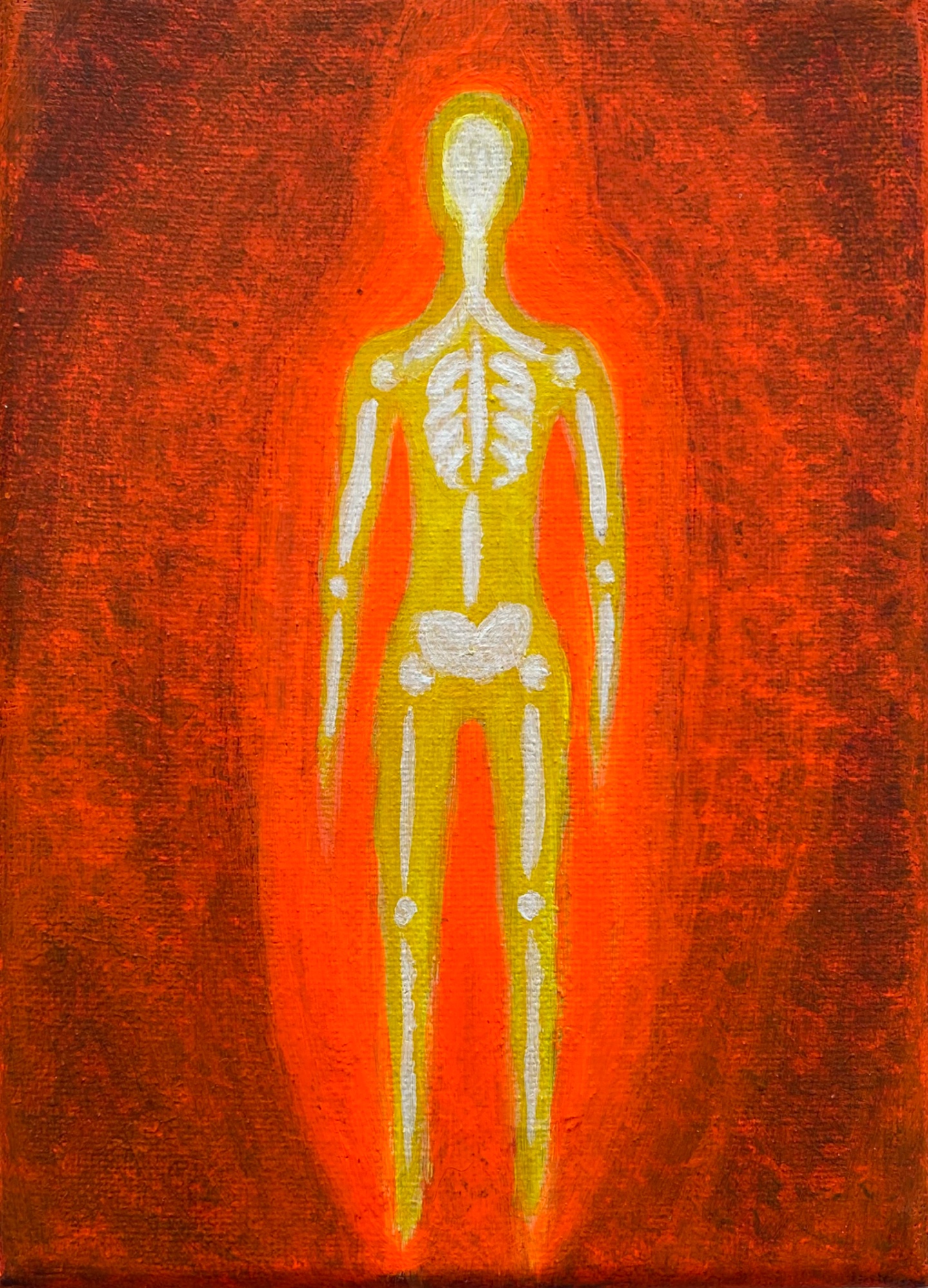 Acrylic on canvas mini-painting