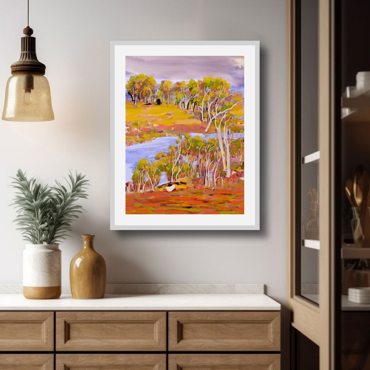 Description

"River and Trees Landscape" presents a serene natural scene where...