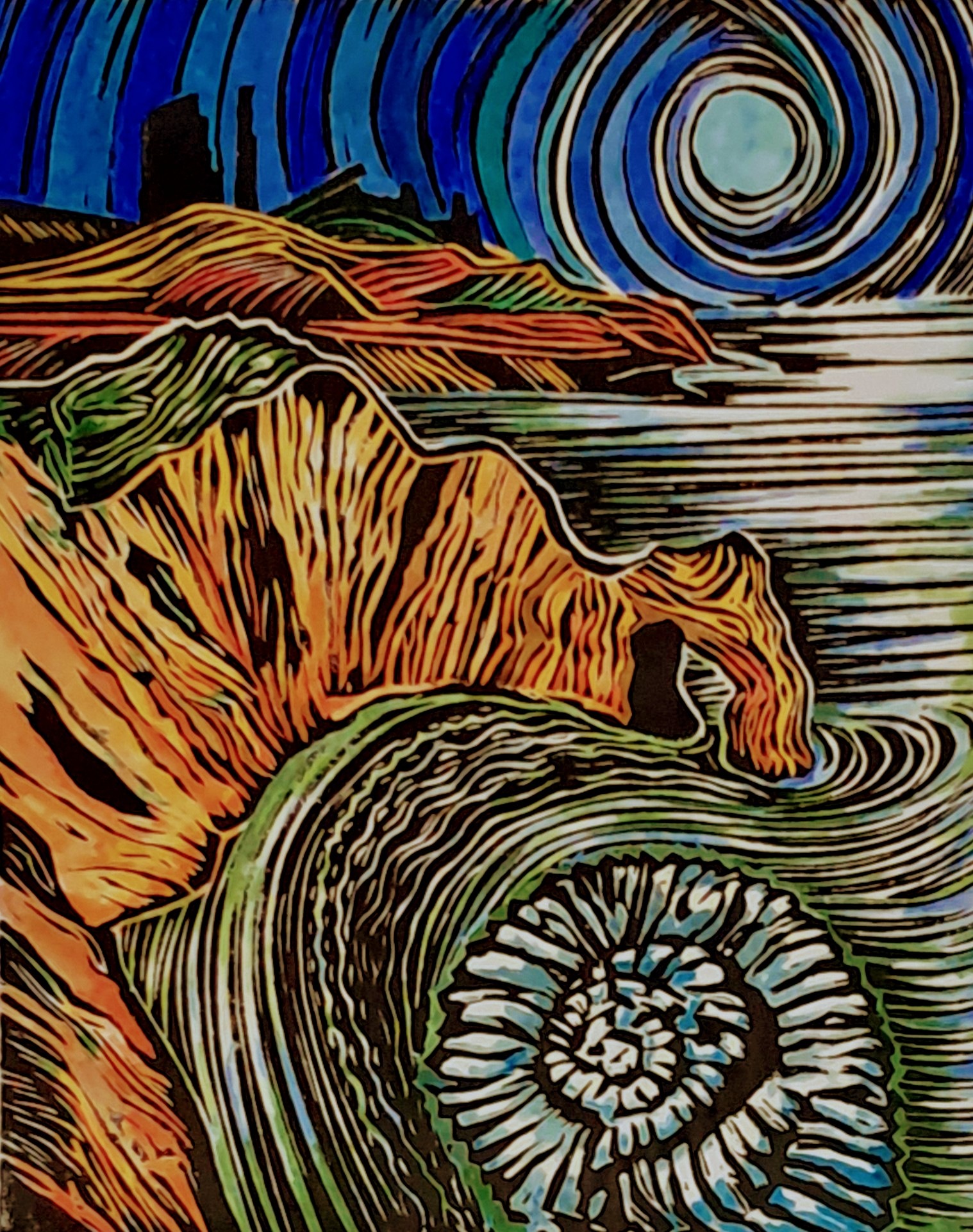 Limited availability due to the hand coloured nature