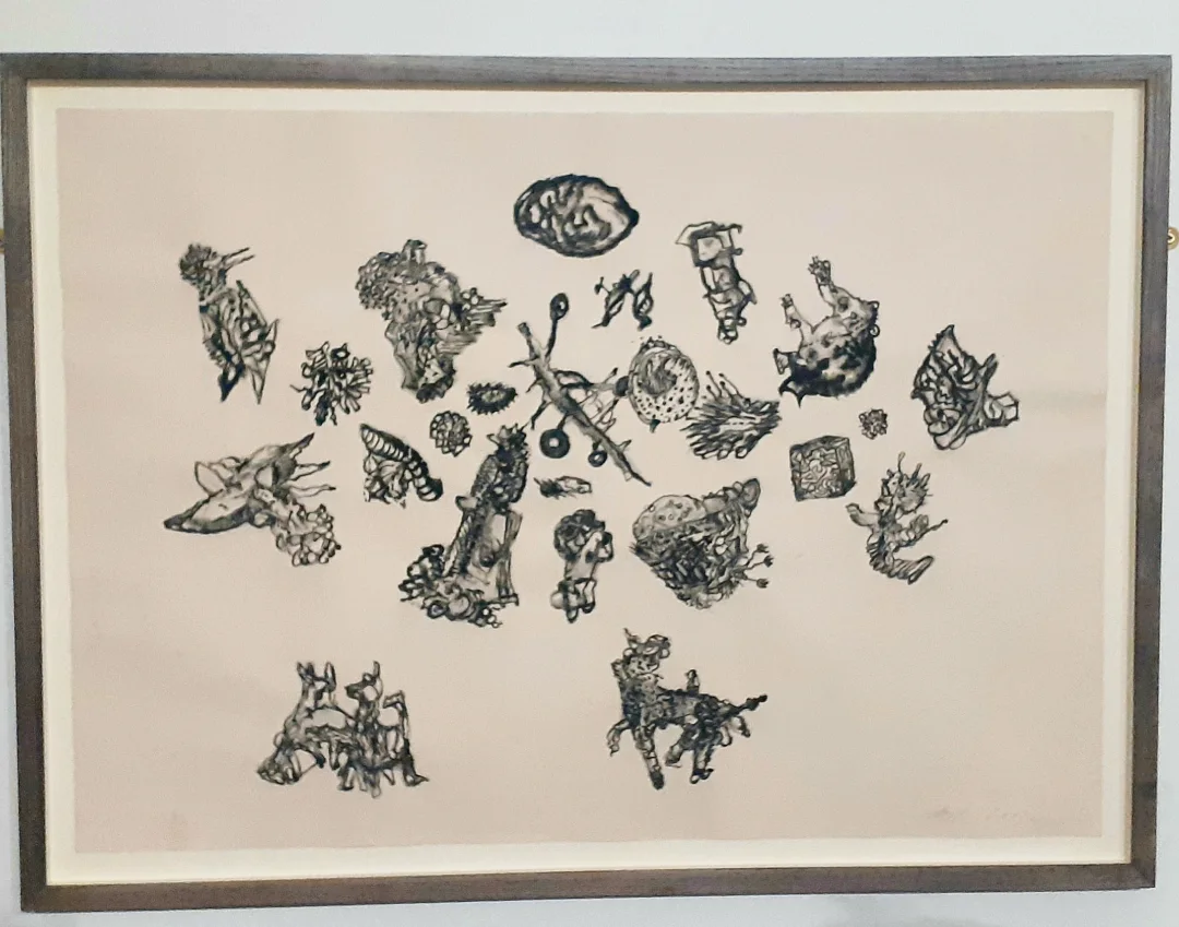 "Petals" a drawing of mine currently on view in Blyth Gallery part of group show...