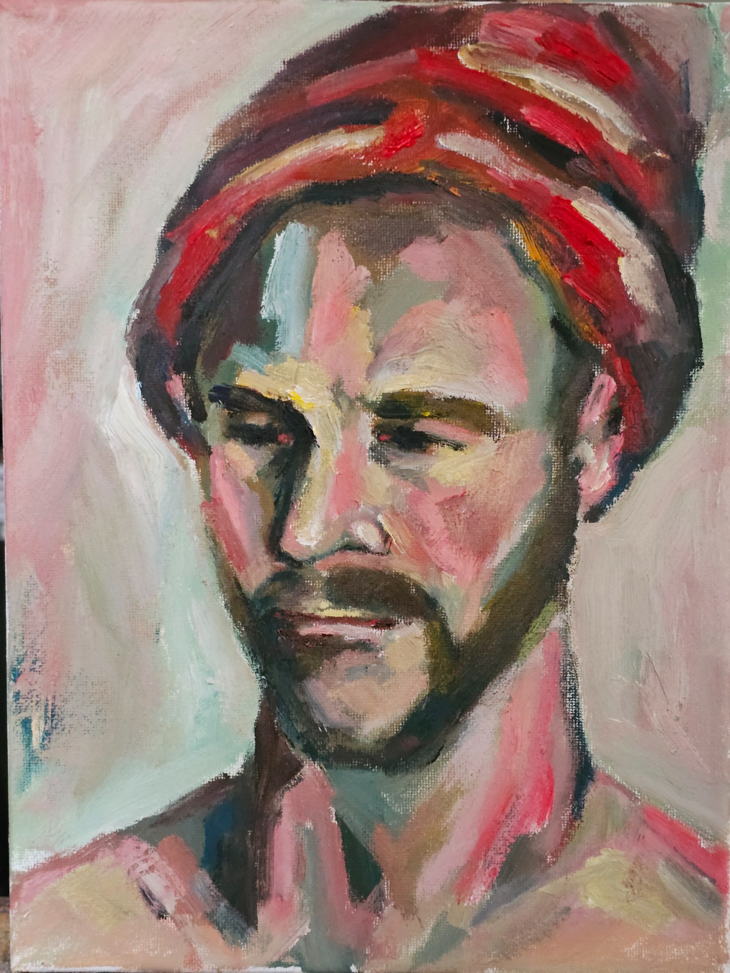 Lucas with red Hat