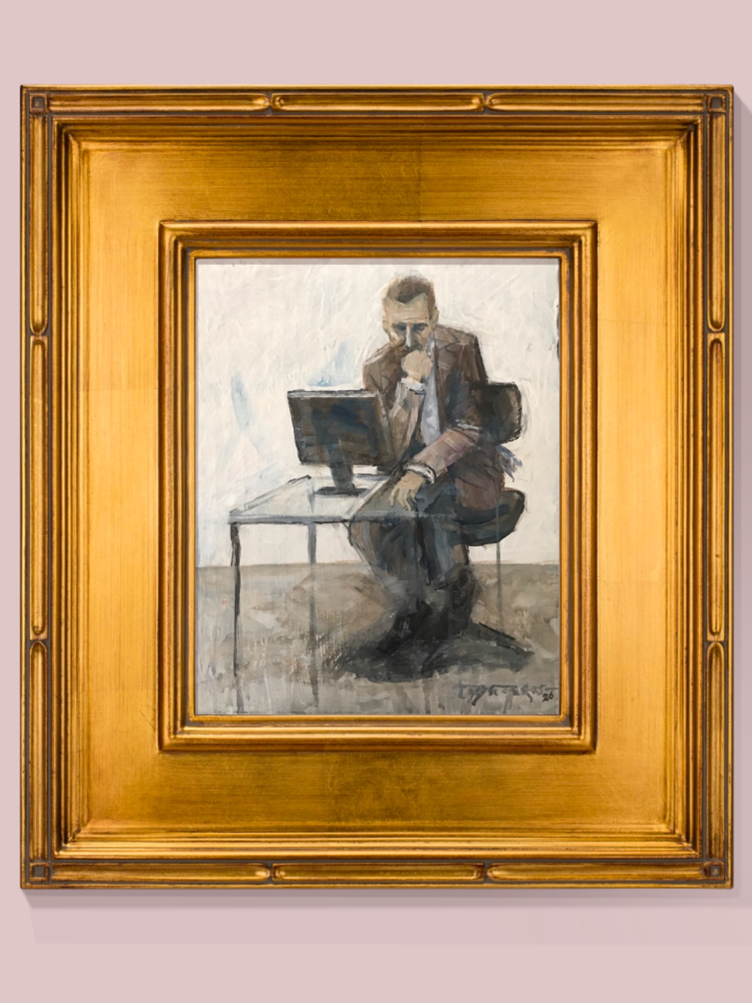 A collection of small painting based on Rodin’s sculpture