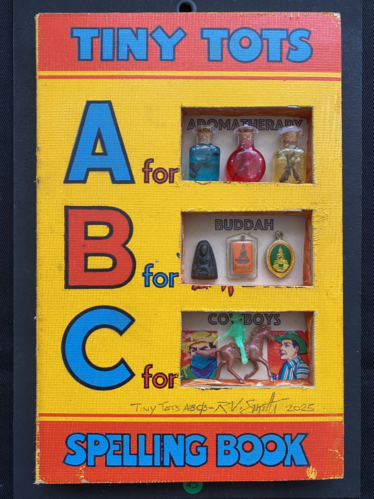 Vintage Hardback Book +
Miniature Lab Glass +
Vintage Buddhist Charms +
Toy P...