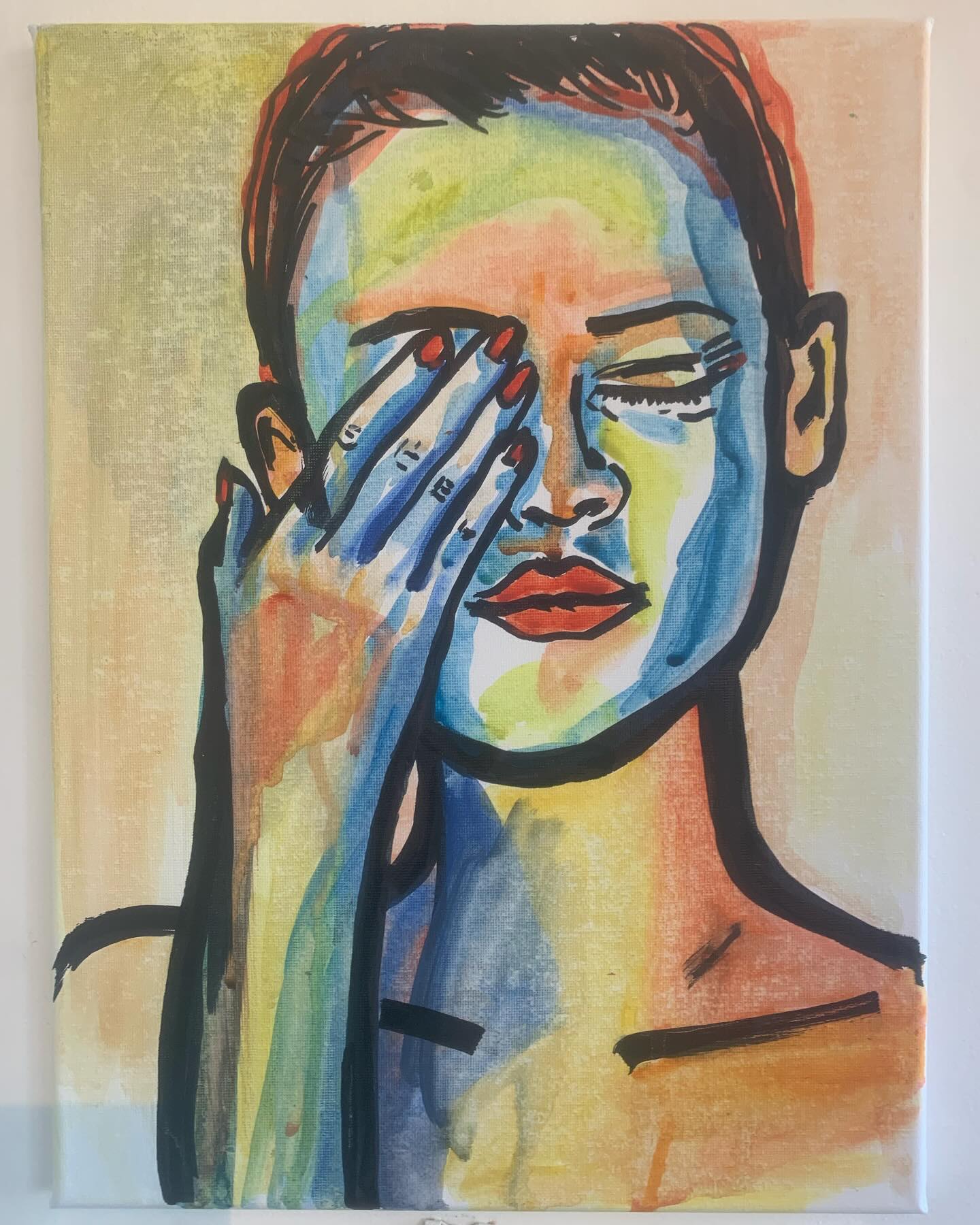 Feeling a wave of emotion with this latest piece. The vibrant colors and express...