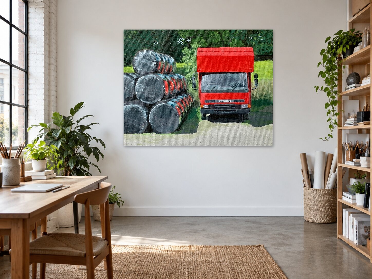 Red truck