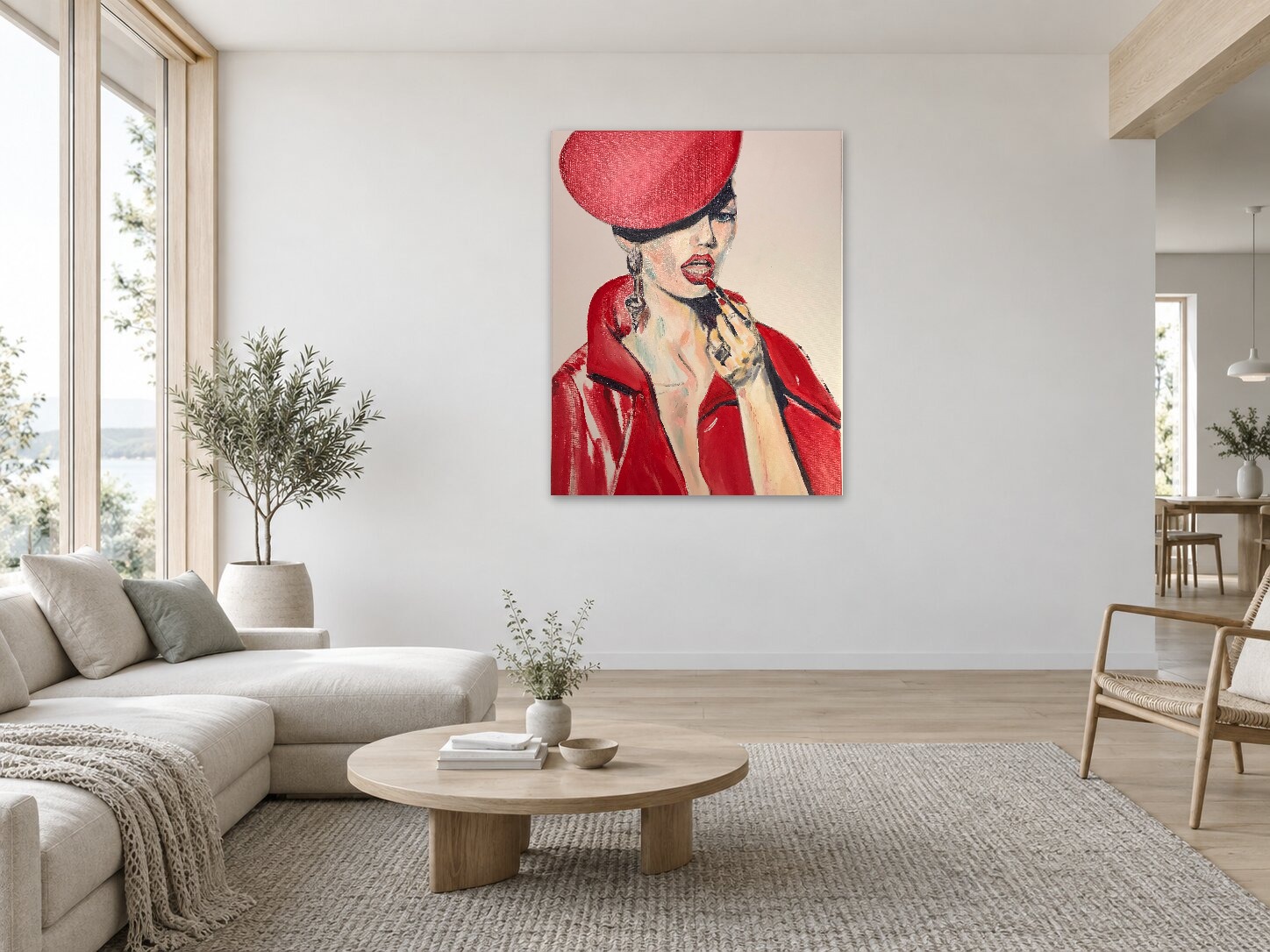 ‘Cadmium Red’ Oil on canvas 60cm x50cm