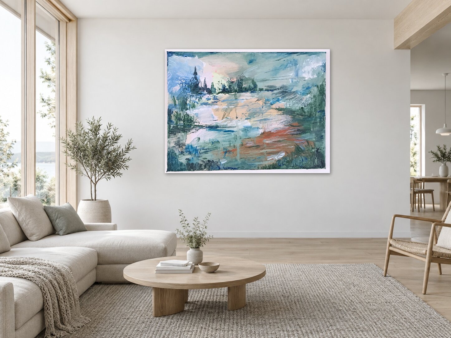 A small imaginary landscape, is it heaven ? 🤔       # smallcanvas