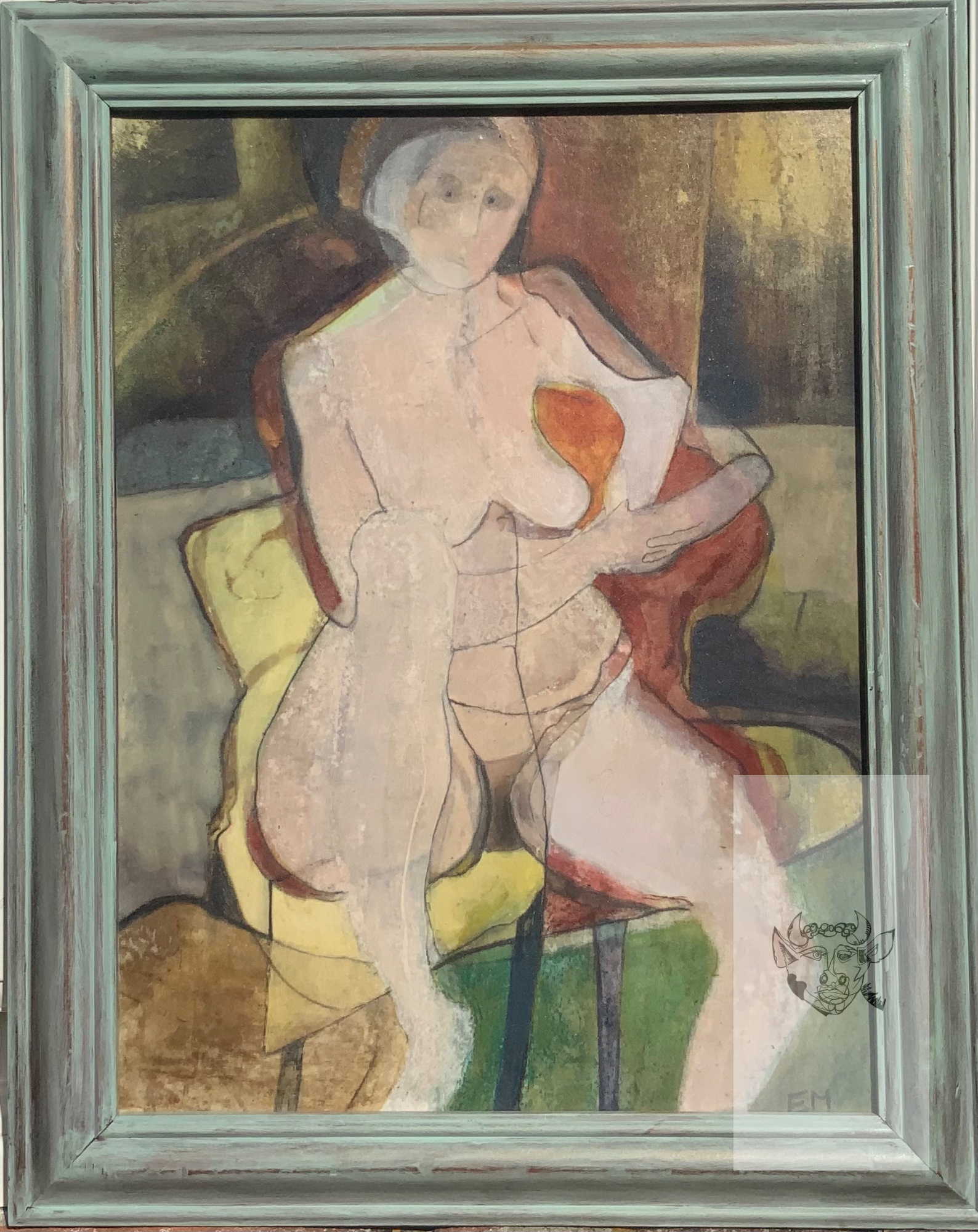 This painting can easily be sent with frame. , this painting was painted in the...