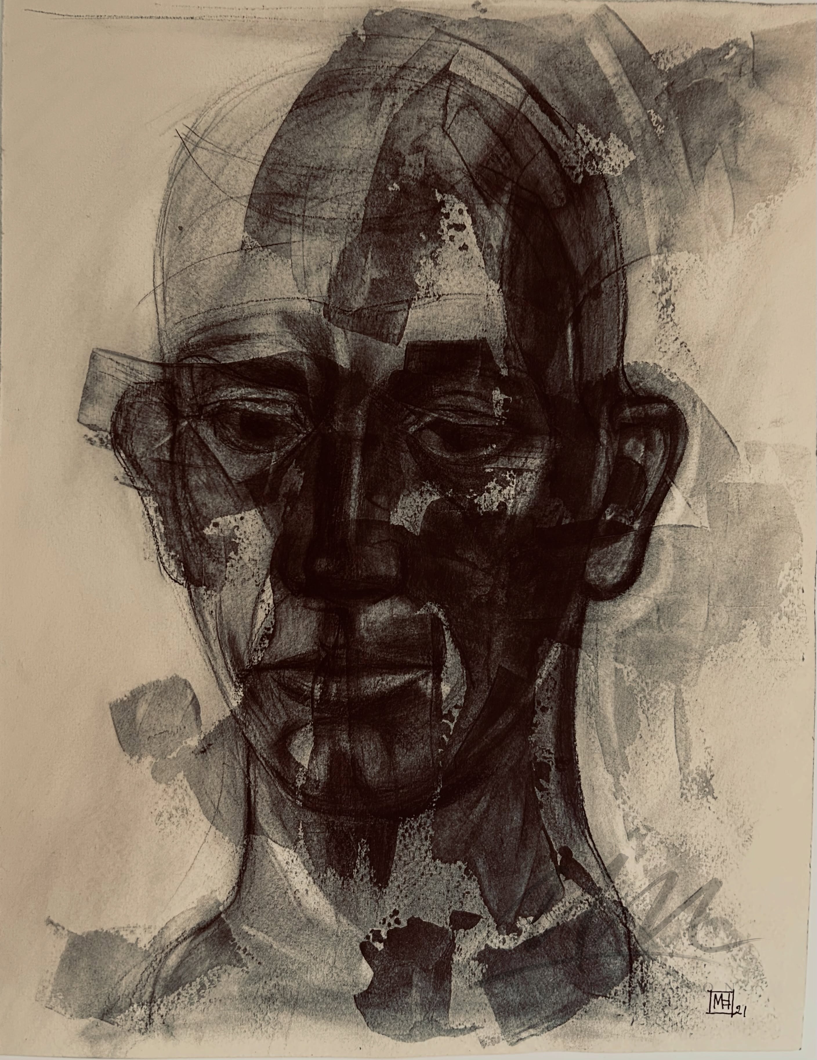 “Mixed Media Portrait Study”

Charcoal and clear acrylic gesso on paper 33 x 2...