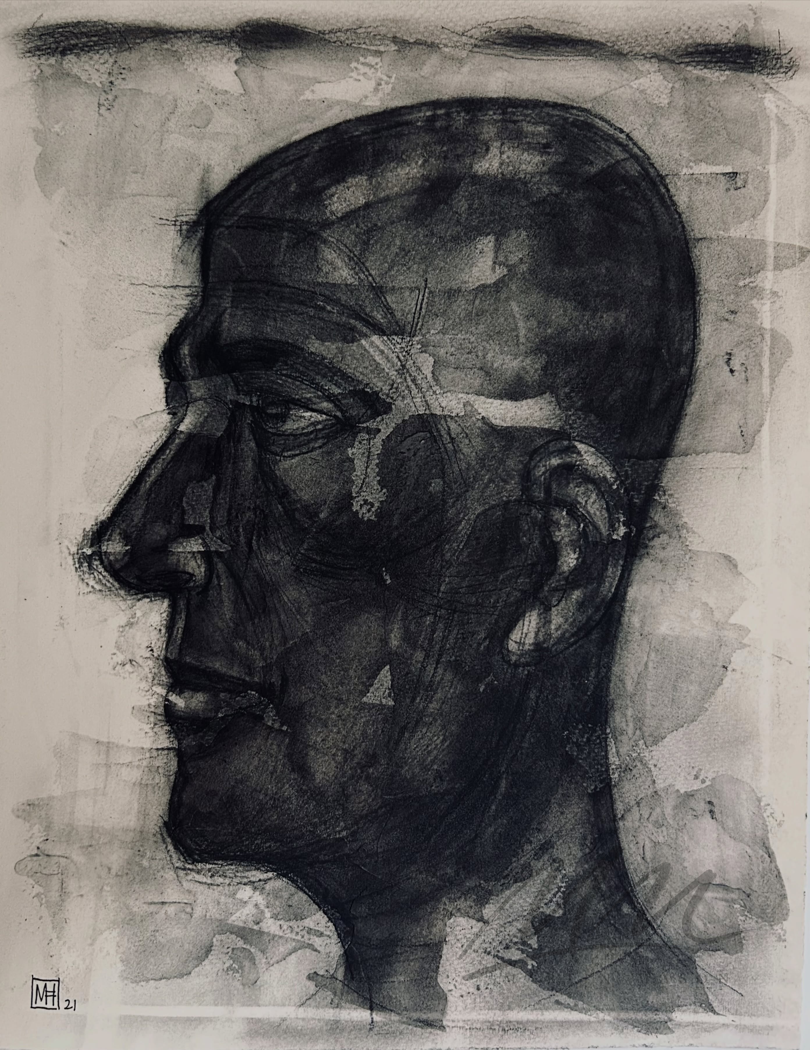 “Mixed Media Portrait Study”

Charcoal and clear acrylic gesso on paper 33 x 2...