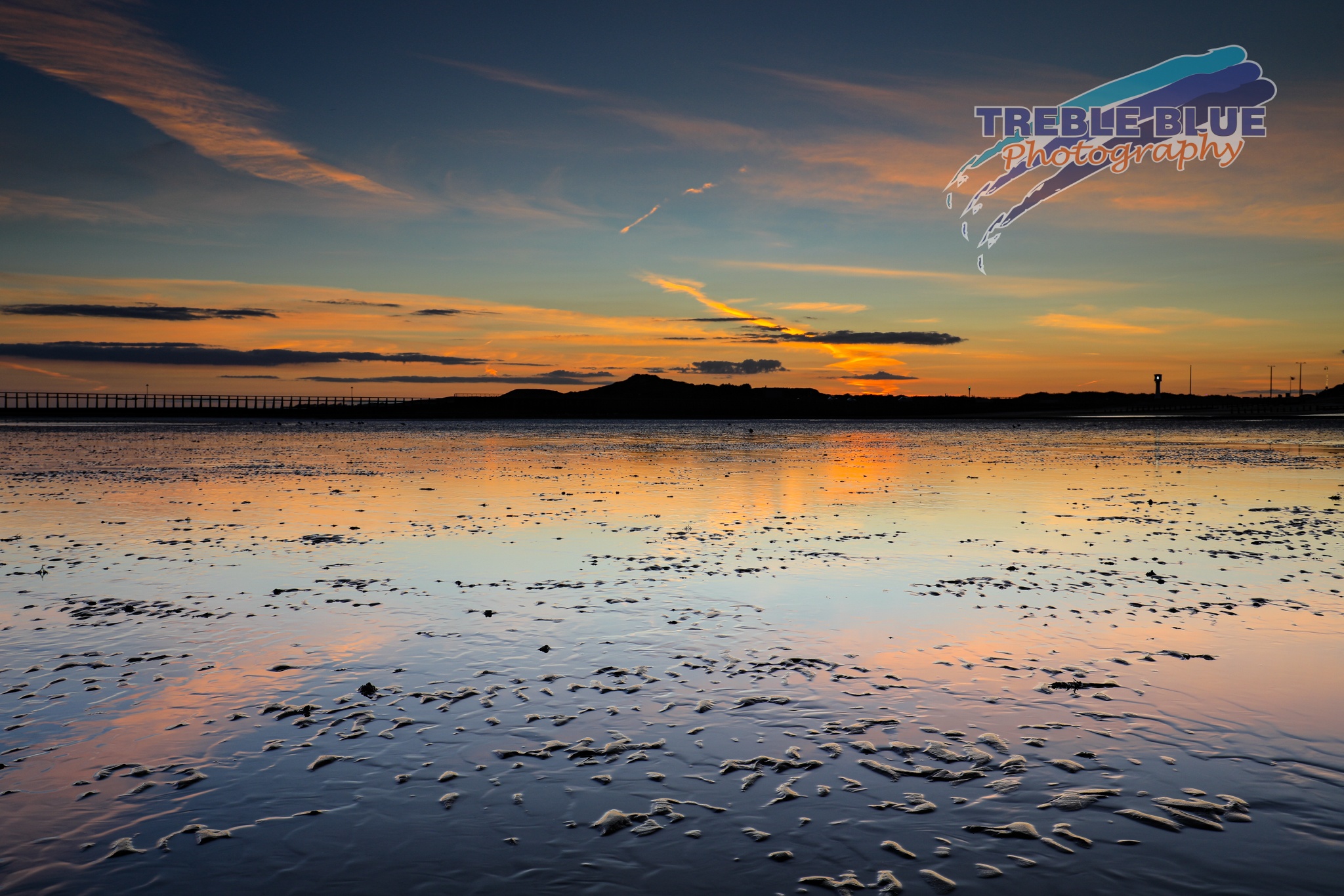 sunset, East Beach, Littlehampton.
Soon after low tide, so using the shallow wa...